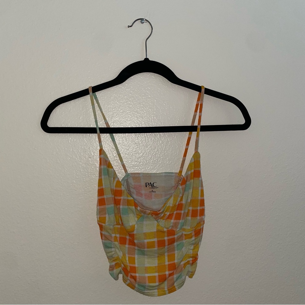 Picnic Print Crop Top